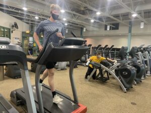 Person on treadmill at RecPlex