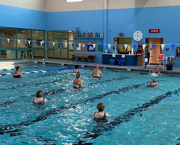 AquaFit class in the water at RecPlex