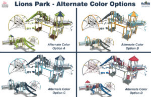 Lions Park Playground Color Options