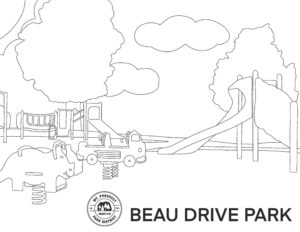 Beau Drive Park Coloring Page