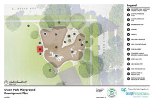 Owen Park Playground Rendered Plan