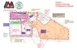 Lions Construction Project - Phase 1 Demolition and Stormwater Basin